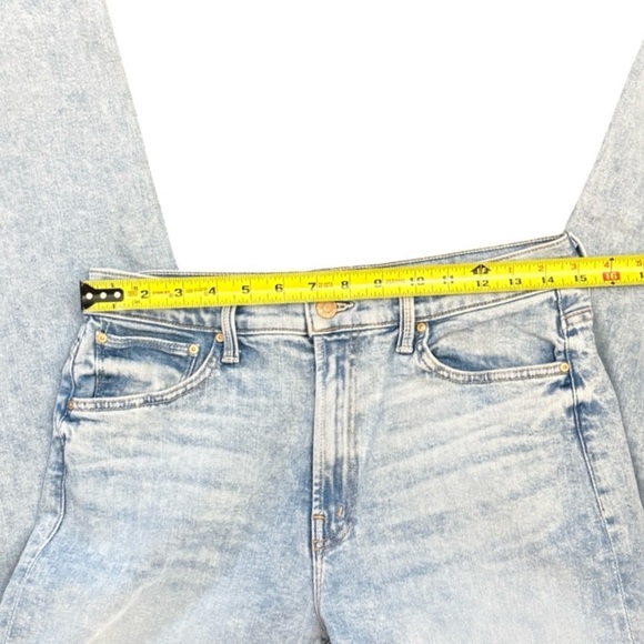 MOTHER The Ditcher Zip Ankle Straight Leg Denim Jean Light as a Feather Size 29 - Picture 8 of 14